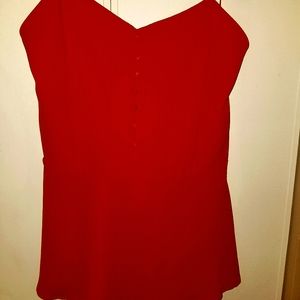 Beautiful red corset style blouse Size Junior xl